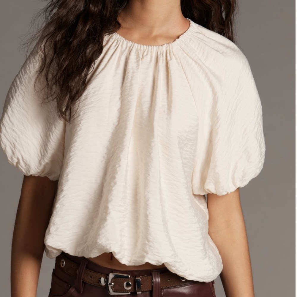 Anthropologie Crew Neck Bubble Top
Sz Large NWT